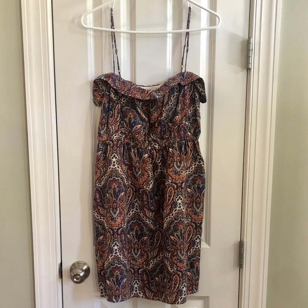J Crew Silk Paisley Dress